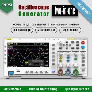 Wholesale oscilloscope: FNIRSI 1014D Digital Oscilloscope Storage Signal Generator 100Mhz X 2 Analog Bandwidth US Plug