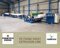 Sell PE Foam Sheet Extruder Korea.