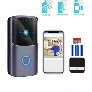 Wholesale smart phones: WIFI Doorbell Smart Home Wireless Phone Door Bell Camera Security Video Intercom 720P HD IR Night Vi