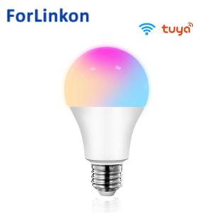 Wholesale smart led bulb: 15W WiFi Smart Light Bulb B22 E27 LED RGB Lamp Work with Alexa/Google Home 85-265V RGB+White Dimmabl