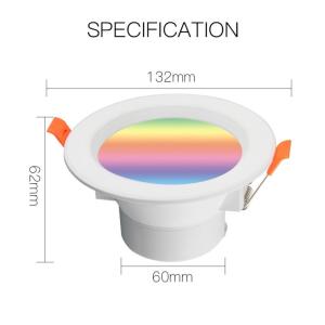 Wholesale led ceiling downlight: LED Ceiling Lamp RGB Downlight Dimmable Smart Home Focos Bulb Light Spotlight Colour Changing Fan 22