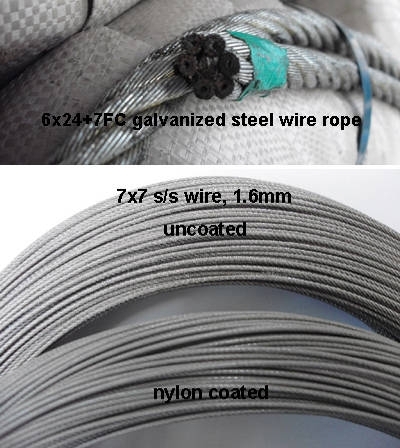 Sell : 7x7 stainless steel wire rope 1.8mm