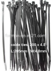 Wholesale cabl tie: Cable Tie, UV Black