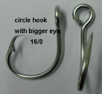 Circle Hook with Bigger Eye, 16/0