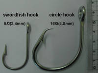Circle Hook & Swordfish Hook, Thinner Wire