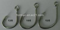 Circle Hook with Ring, Stainless Steel