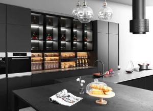 Wholesale Kitchen Furniture: FX006 Stainless Steel Kitchen Cabinet with Cloth Board Body Behrens