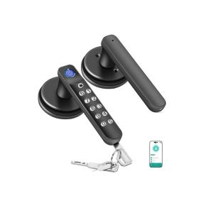Wholesale smart key: T02 Smart Fingerprint Door Knob, Keyless Entry Door Locks with Keypads, Backup Key