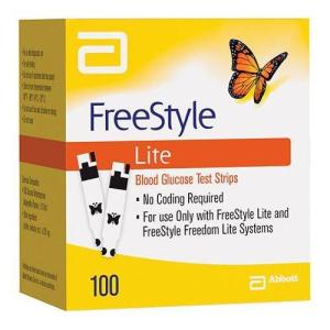Wholesale medical kit: NEW Abbott Freestyle Lite Glucose Test Strips 100 Count  W/App ::  +1/508/214/8991