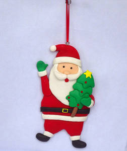 Santa Claus Polymer Clay Christmas Ornaments(id:6811477). Buy China ...