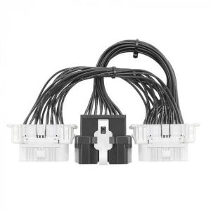 Wholesale extension cable: OBD103-16Pin 1 in 2 Converted Cable OBD2 Flat Extension Cable