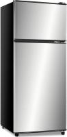 #Anukis Compact Refrigerator Ft 2 Door Mini Fridge with Freezer for Apartment