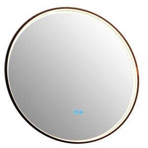 Wholesale mirrors: Bathroom LED Mirror with Aluminum Frame and Inner Edge LED