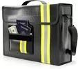Wholesale craft gift: Non Itchy Fireproof Document Bag 17 X 12 X 5'' Fiberglass Waterproof Laptop Briefcase Reflective Str
