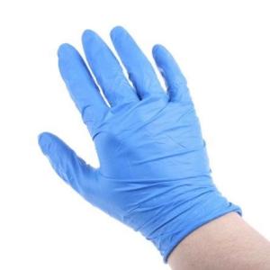 Wholesale nitrile glove: Nitrile Gloves/ Disposable Comfortable Nitrile Glove / White and Sky Blue Nitrile Disposable Gloves