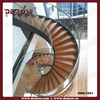 Sell contemporary villa glass spiral staircase