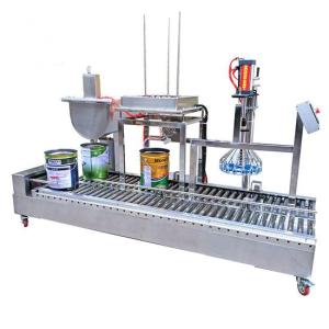 Wholesale automatic tinplate can machine: Automatic Metal Tinplate Can/Bucket Filling&Capping Machine for Coating Emulsion Additives Chemical
