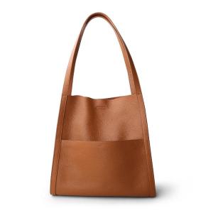 Wholesale genuine bags: Niche Design Tote Bags for Women Soft Genuine Leather Handbag Women Bag