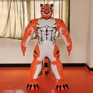 Wholesale Advertising Inflatables: PVC Inflatable Cartoon 2 Meters High Tiger Fixed Advertising Cartoon