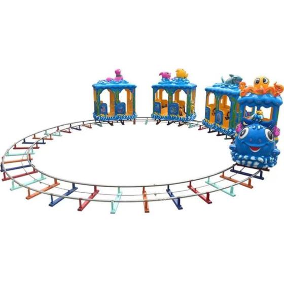 Kiddie Amusement Ride Train Toy Mini Train Track Electric On Track Train Set 