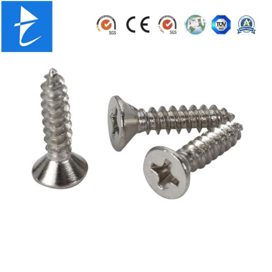 Custom Stainless Steel Flat Cross Recessed Countersunk Head Self ...