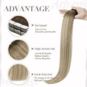 Wholesale 100%human hair: Virgin Tape in Hair Extensions
