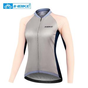 Wholesale moisture absorbent: INBIKE Women Moisture Absorbing Elastic Long Sleeve Polyester Bicycle Racing Cycling Jesey JL503