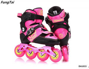 Wholesale children's shoes: Children's  Inline Skate Luxury Free-line Skating Roller Patins Shoes (DA1033)