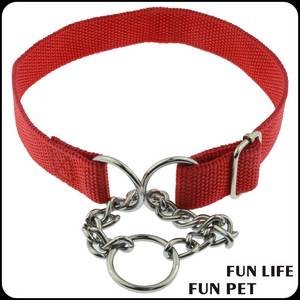Wholesale dog collars leashes: Strong Metal Chain Polyester Dog Collar Wholesale dog collars leashes: Strong Metal Chain Polyester Dog Collar