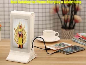 Wholesale wifi display: Double-sided 7 Inch LCD Android WiFi Table Advertising Display Player with Innovation 20800mAh