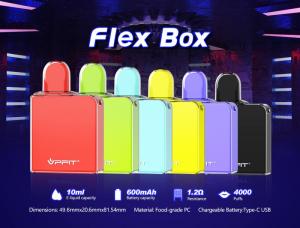 Wholesale disposable kits: Wholesale Crystal Pod Vape Kit-Flex Box Pod System Disposable Vape Pens Device