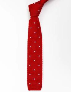Wholesale woven interlining: FN-108 High Quality Fashion Solid Red Olour Hand Made Silk Knit Necktie and Bow Tie Set