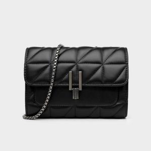Wholesale fragrance: Trendy Small Fragrance Women Bag Niche Simple One-Shoulder Messenger Bag (Black)