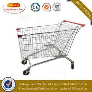 Wholesale shopping trolley: Customized Portable Durable 4 Wheel Metal Cart Supermarket Shopping Trolley/Shopping Cart