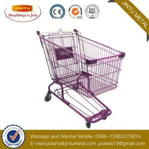 Wholesale shopping carts: 100L-240L Metal Supermarket Shopping Cart