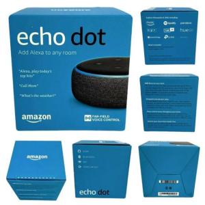 Wholesale generator: NEW Amazon Echo Dot Smart Speaker 3rd Generation W%2F Alexa Charcoal Heather