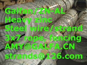 Wholesale grounding wire: GALFAN Steel Overhead Ground Wire Strand