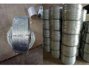 Wholesale galvanized steel wire rope: Strand Iron Wire