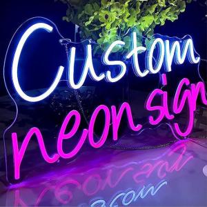 Wholesale smd led tube: Dimmable LED Neon Signs Custom Neon Sign for Wall Decor Bedroom Wedding Birthday Bar Company Logo
