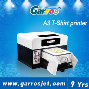 Wholesale fabric company of south korea: Garros Digital T-shirt Printer Garment White Black T-shirt Printing Machine