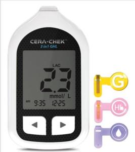 Wholesale Monitoring & Diagnostic Equipment: Blood Glucose, Lactate, Hemoglobin POCT CERA-CHEK 3 in 1 GHL