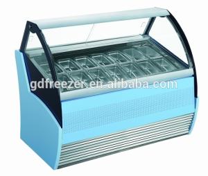 Wholesale continue freezers: Gelato /Ice Cream Display Freezer /Continuous Ice Cream Showcase Freezer