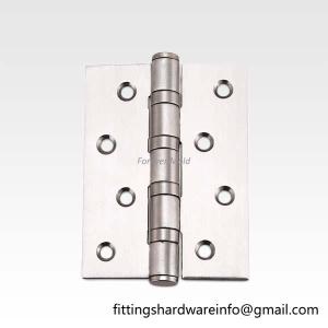 Wholesale metal hinge: Hardware Accessory 304 Stainless Steel Metal Round Corner Spring Door Hinge Flush Hinge