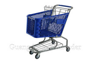 Wholesale supermarket trolley: Plastic Shopping Cart