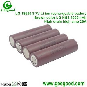 Wholesale lithium battery 18650: Original LG INR18650HG2 1860 HG2 3000mAh 20A 18650 Power Battery