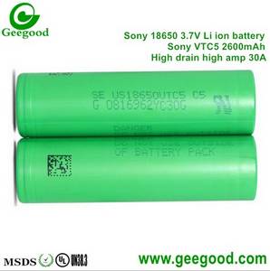 Wholesale Rechargeable Batteries: Sony MURATA 18650 VTC4 VTC5 VTC5A VTC5C VTC5D VTC6 VTC6A 30A Li-ion Power Battery