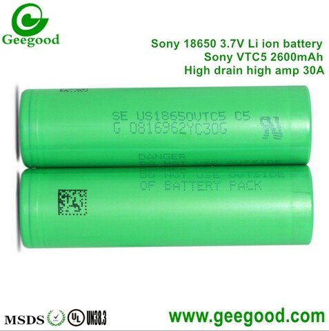 Sony MURATA 18650 VTC4 VTC5 VTC5A VTC5C VTC5D VTC6 VTC6A 30A Li-ion Power Battery