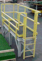 FPR or GRP Fiberglass Handrail,Square Tube