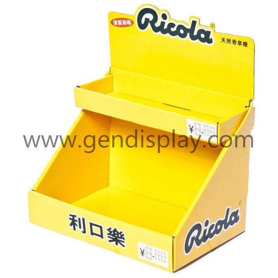 Cardboard Countertop Display Stand For Candy Retail Promotions
