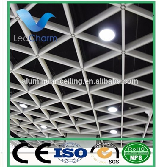Heat Resistant Metro Station Decorative Open Cell Ceiling Aluminum